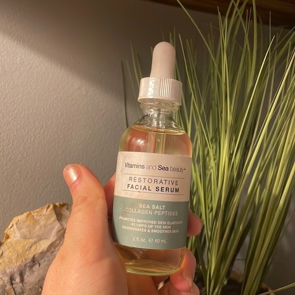 Sea Salt + Collagen Peptides Restorative Facial Serum - Picture 1 of 1